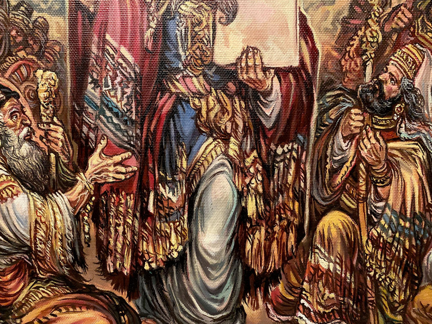 Litvinov's oil painting invites viewers to contemplate the story of Moses