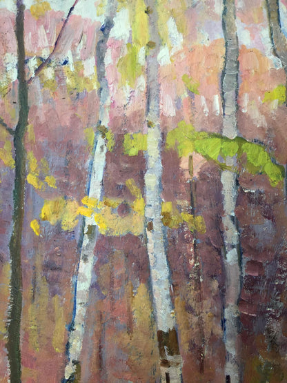 Oil painting Birch Grove Khrustalenko Nikolay Alexandrovich