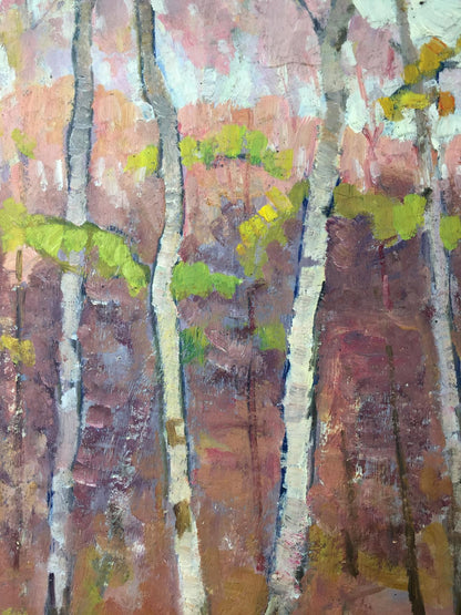 Oil painting Birch Grove Khrustalenko Nikolay Alexandrovich