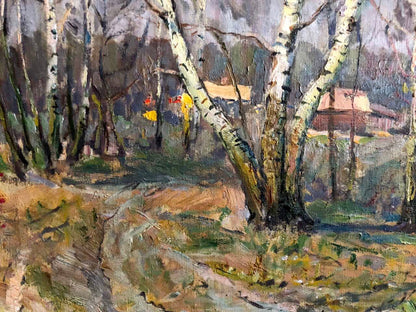 Oil painting Spring Snopok A.N.