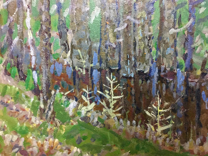 Oil painting In the woods Kolomoitsev Petr Mikhailovich