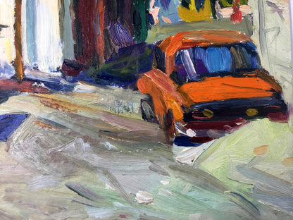 Oil painting Deserted street Kravchuk Roman Stepanovich