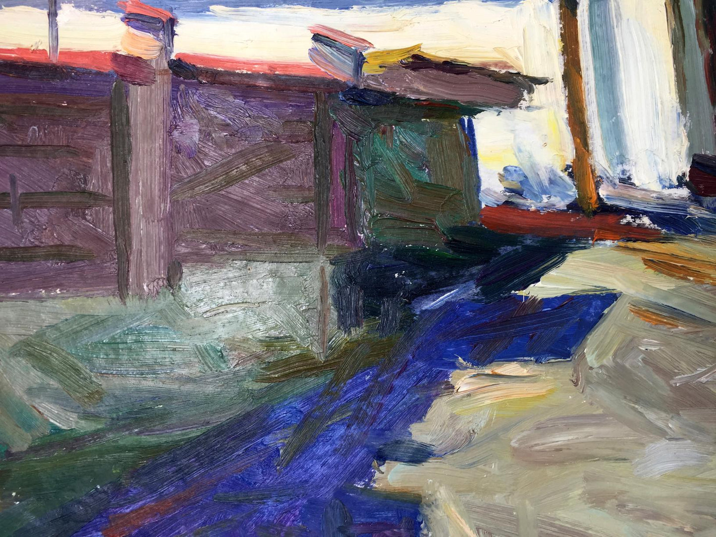 Oil painting Deserted street Kravchuk Roman Stepanovich