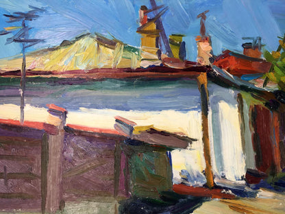 Oil painting Deserted street Kravchuk Roman Stepanovich