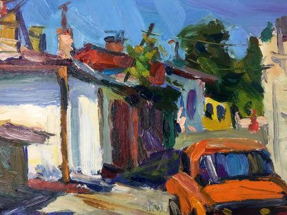 Oil painting Deserted street Kravchuk Roman Stepanovich