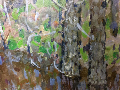Oil painting In the woods Kolomoitsev Petr Mikhailovich