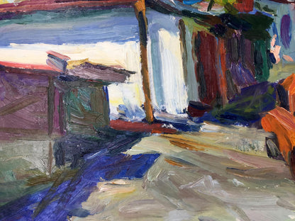 Oil painting Deserted street Kravchuk Roman Stepanovich