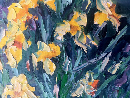 Oil painting Flowers Landscape