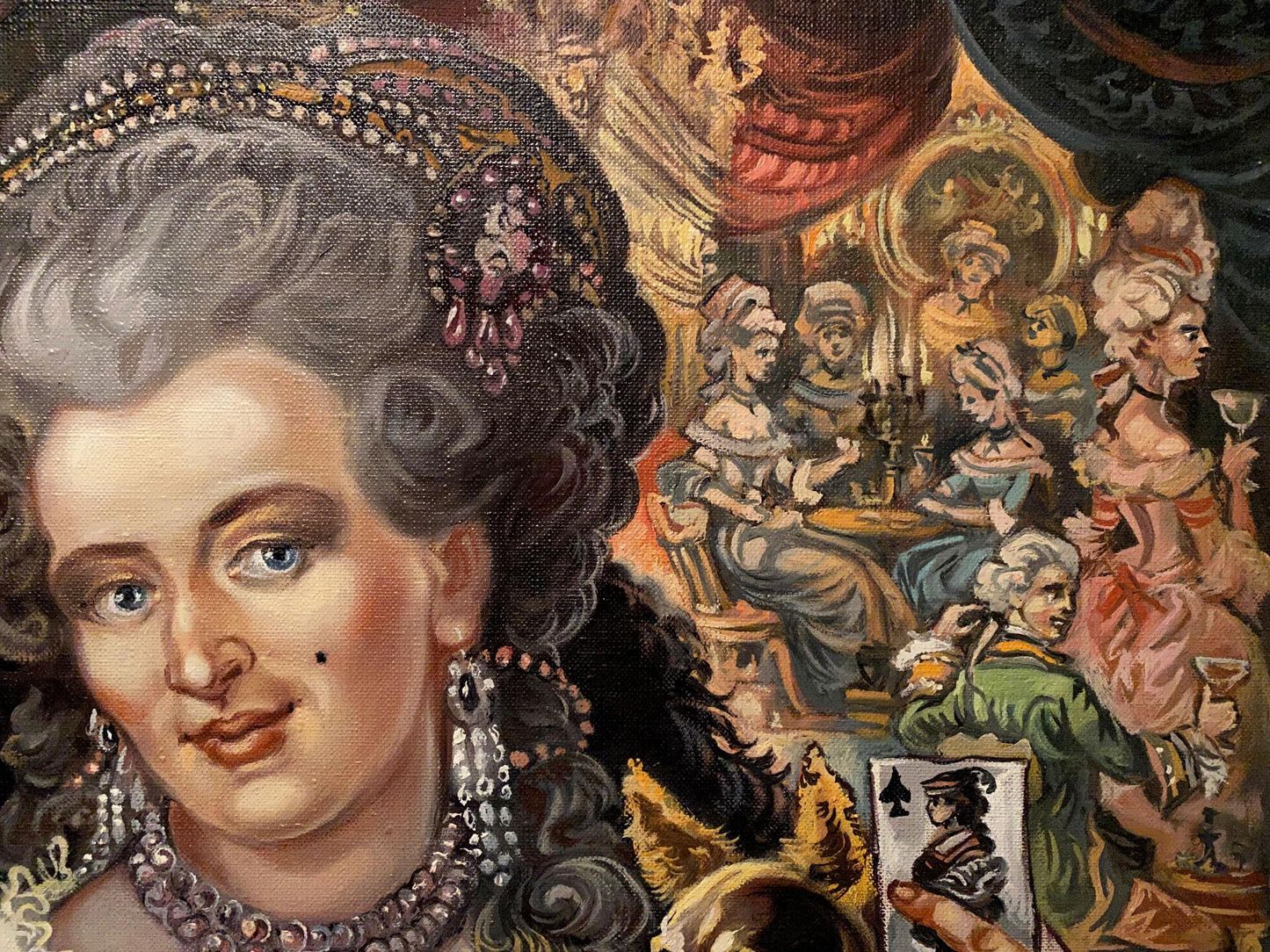 Oil painting Marquise Alexander Arkadievich Litvinov