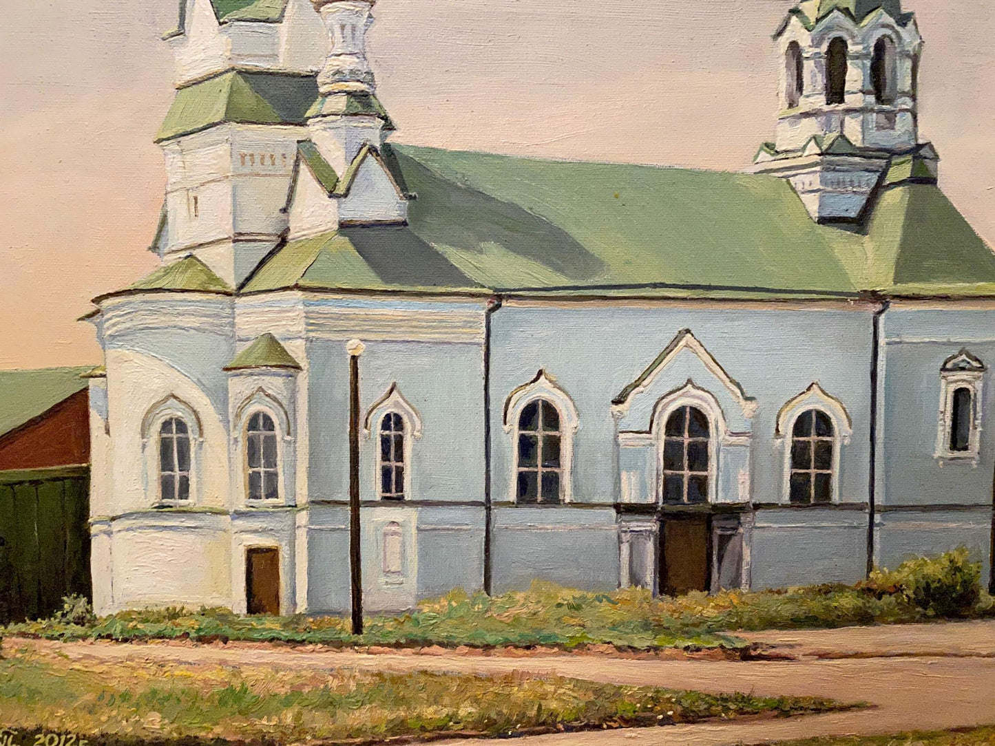 Oil painting Fraternal church Litvinov Arkady Petrovich