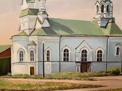 Oil painting Fraternal church Litvinov Arkady Petrovich