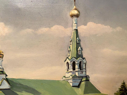 Oil painting Fraternal church Litvinov Arkady Petrovich