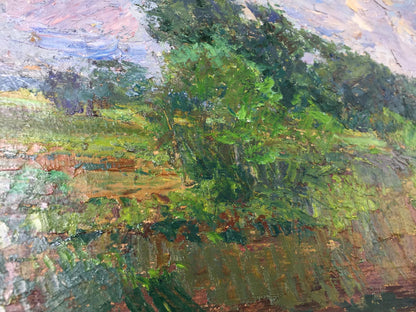 Oil painting After the rain on the field Sevast'yanov Viktor Grigor'yevich