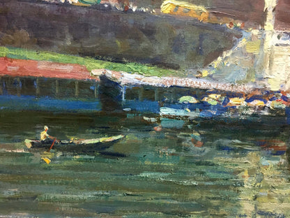 Oil painting Castle landscape Preobrazhenskiy Boris Vladimirovich