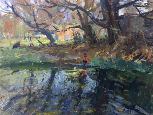 Oil painting Autumn Petrashevsky Stanislav Vasilievich