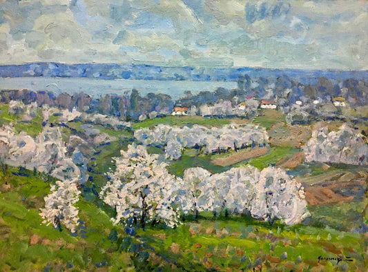 Oil painting Spring landscape Georgy Kolosovsky