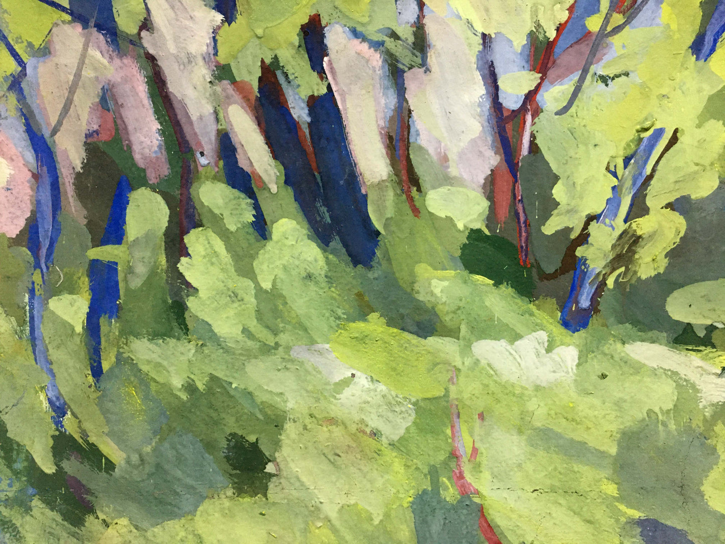 Oil painting Spring garden Karelin Vyacheslav