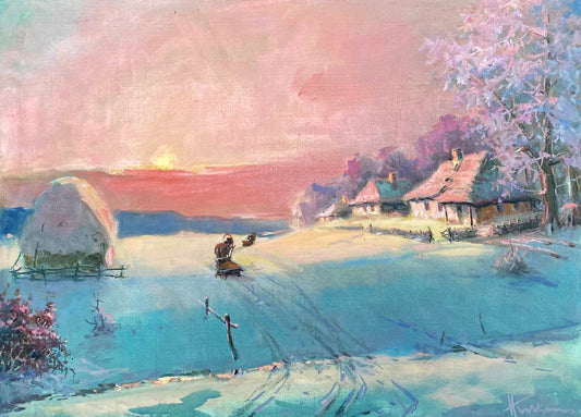 Oil painting Frosty Nestor Mitrofanovich Kizenko