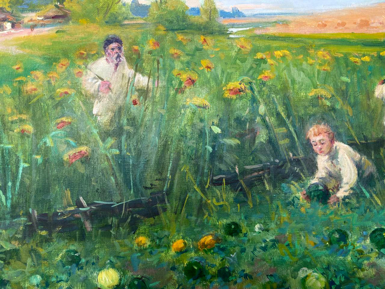 Oil painting Watermelons Nestor Mitrofanovich Kizenko