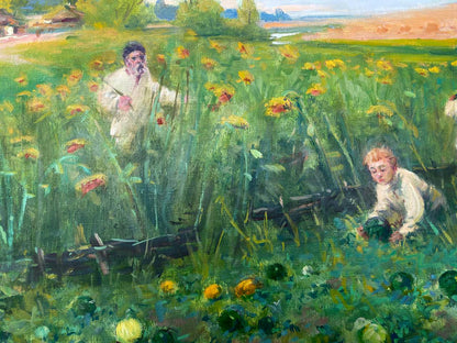 Oil painting Watermelons Nestor Mitrofanovich Kizenko