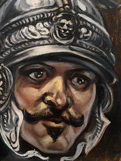 Oil painting Series of paintings "Warrior headsIII" Alexander Arkadievich Litvinov
