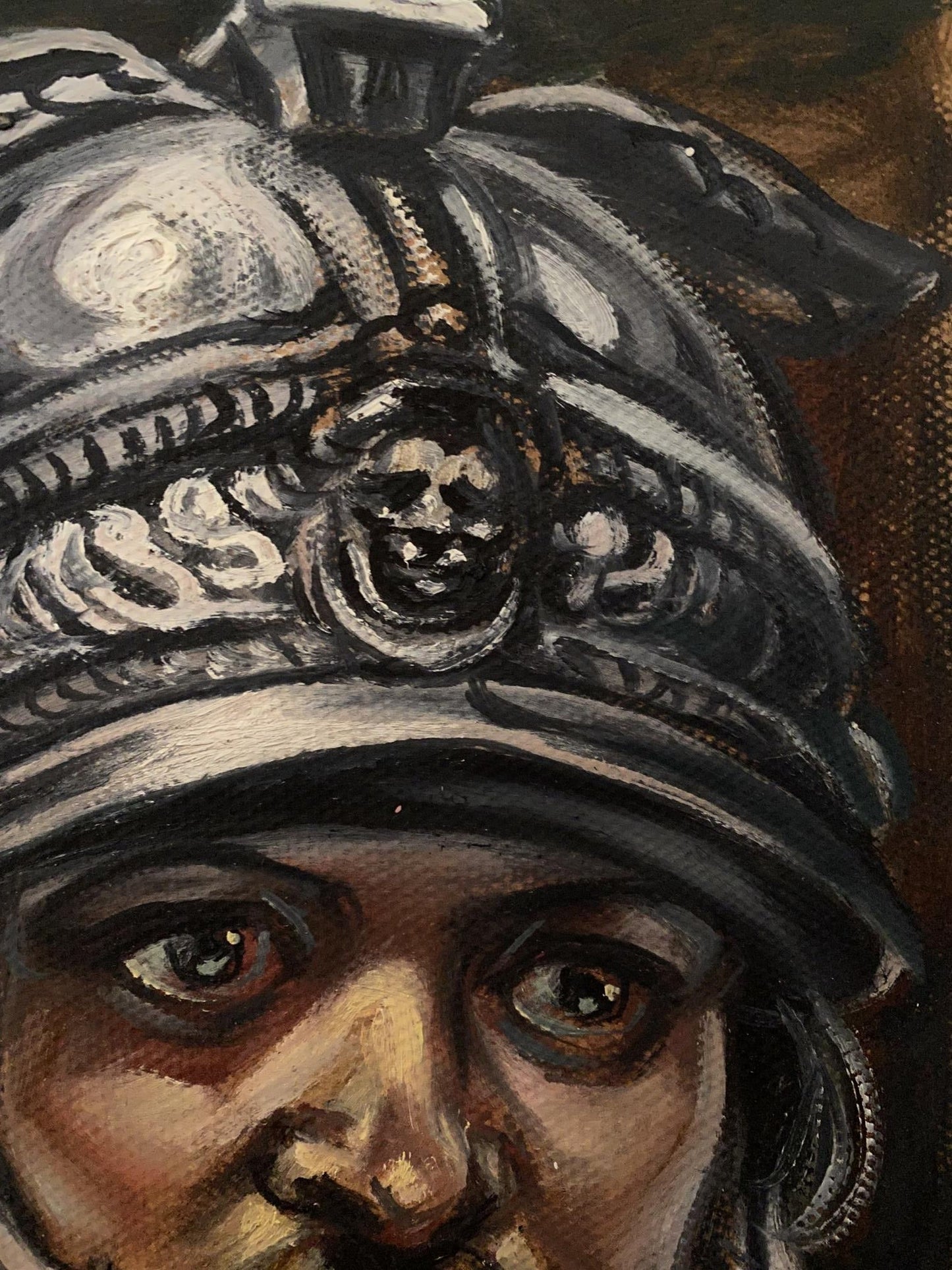 Oil painting Series of paintings "Warrior headsIII" Alexander Arkadievich Litvinov