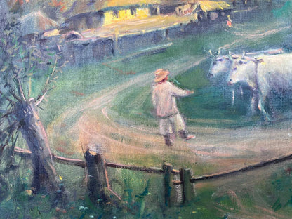 Oil painting From the haystack Nestor Mitrofanovich Kizenko