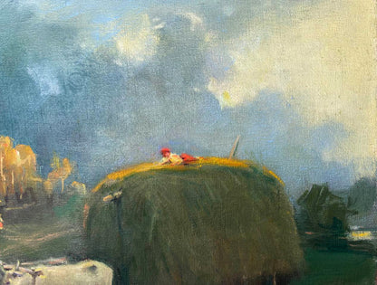 Oil painting From the haystack Nestor Mitrofanovich Kizenko
