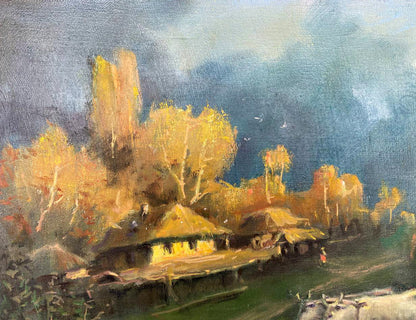 Oil painting From the haystack Nestor Mitrofanovich Kizenko