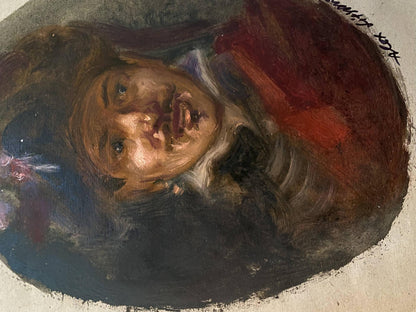 Oil painting Portrait of a Bard Alexander Litvinov