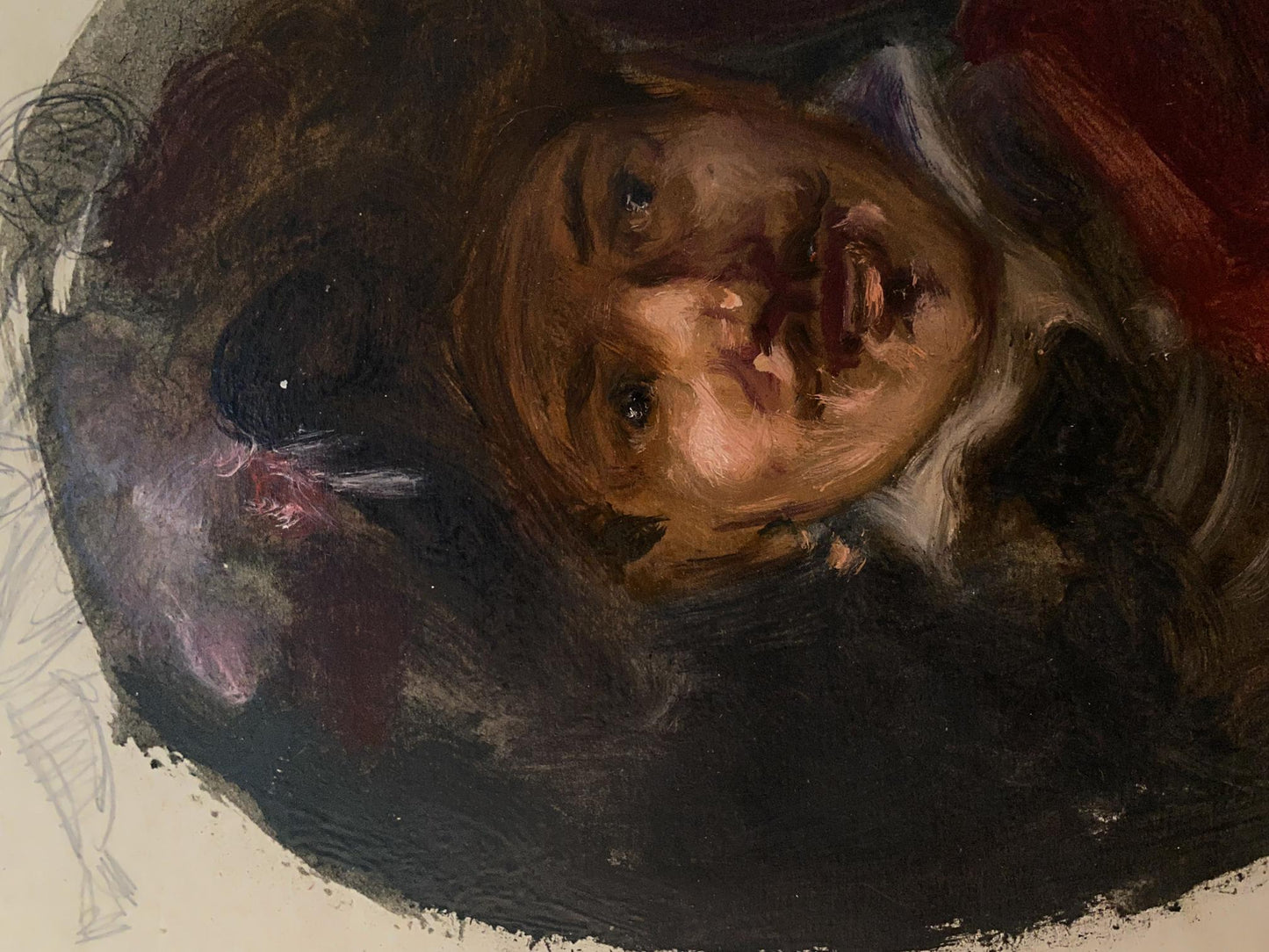 Oil painting Portrait of a Bard Alexander Litvinov