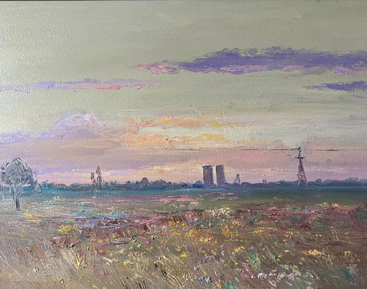 Oil painting Spaces of fields V. Mishurovsky