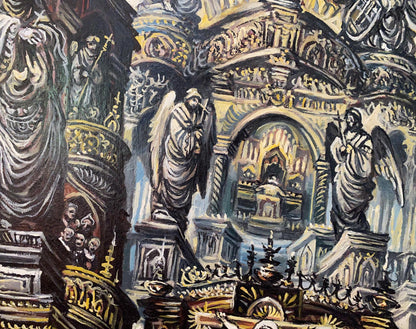 Oil painting Requiem Alexander Arkadievich Litvinov