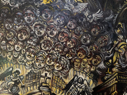 Oil painting Requiem Alexander Arkadievich Litvinov