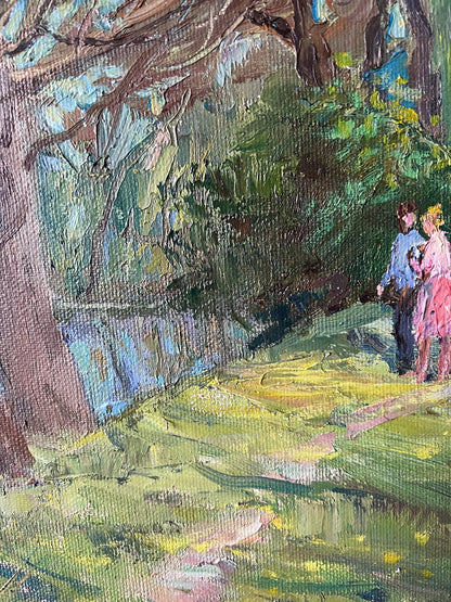 Oil Painting Spring Nature Landscape 