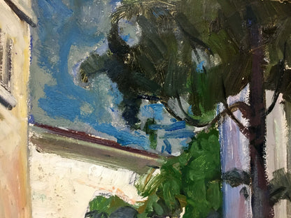 Oil painting Street Mynka Alexander Fedorovich