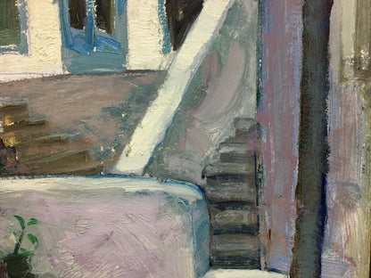 Oil painting Street Mynka Alexander Fedorovich