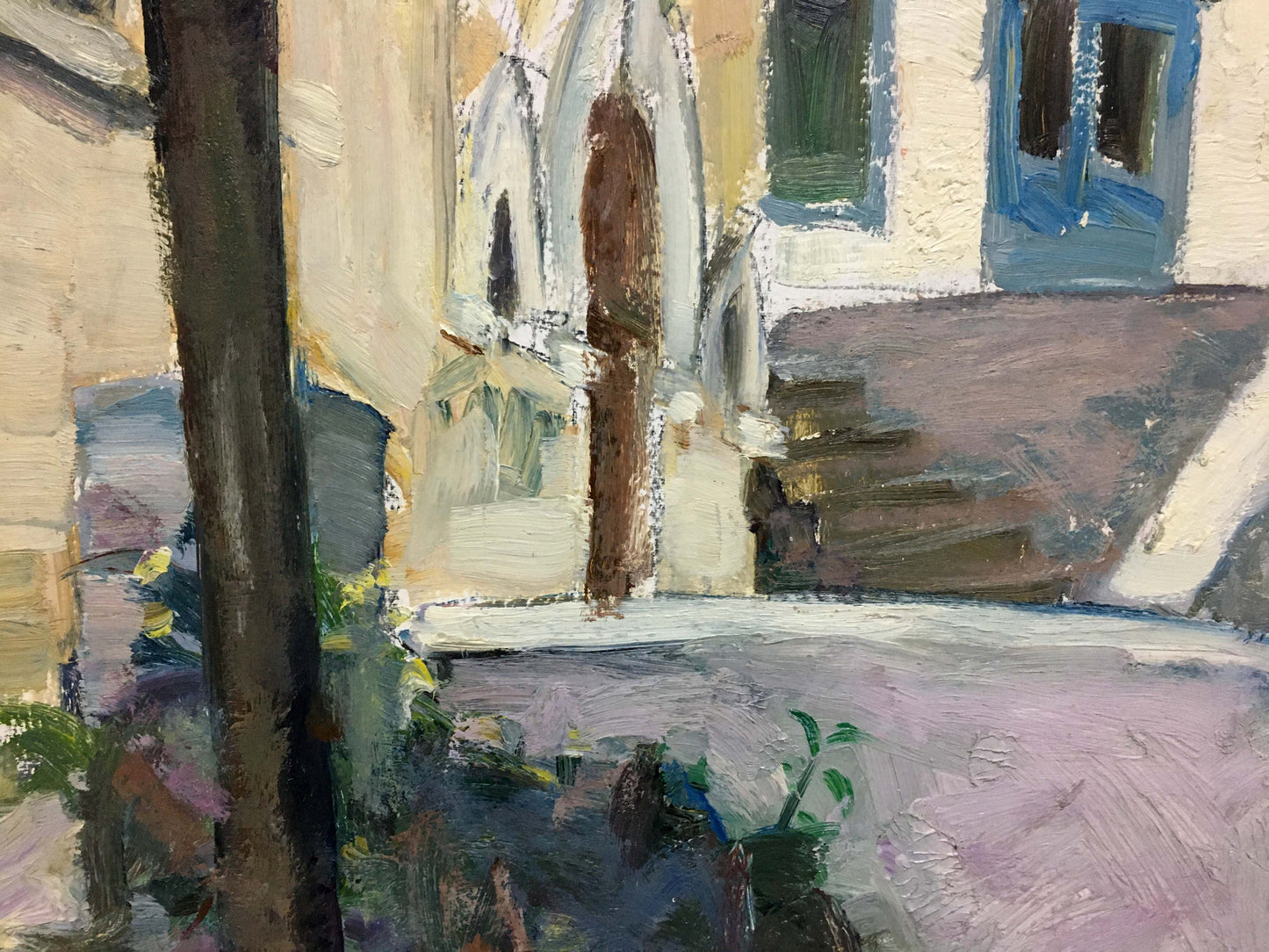 Oil painting Street Mynka Alexander Fedorovich