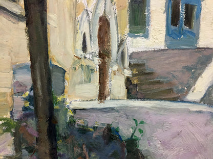 Oil painting Street Mynka Alexander Fedorovich