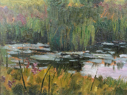 Oil painting Evening landscape Tsyupka Ivan Kirillovich
