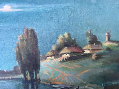 Nestor Mitrofanovich Kizenko's oil piece features a summer night