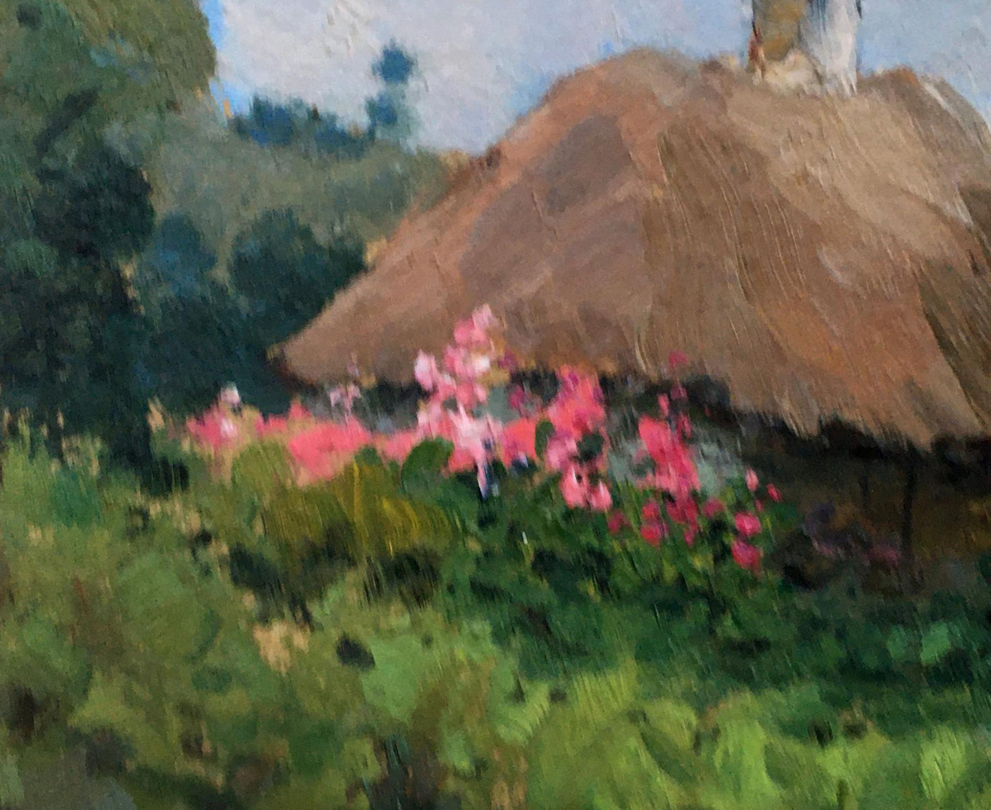 Oil painting Lonely woman's hut Tsyupka Ivan Kirillovich