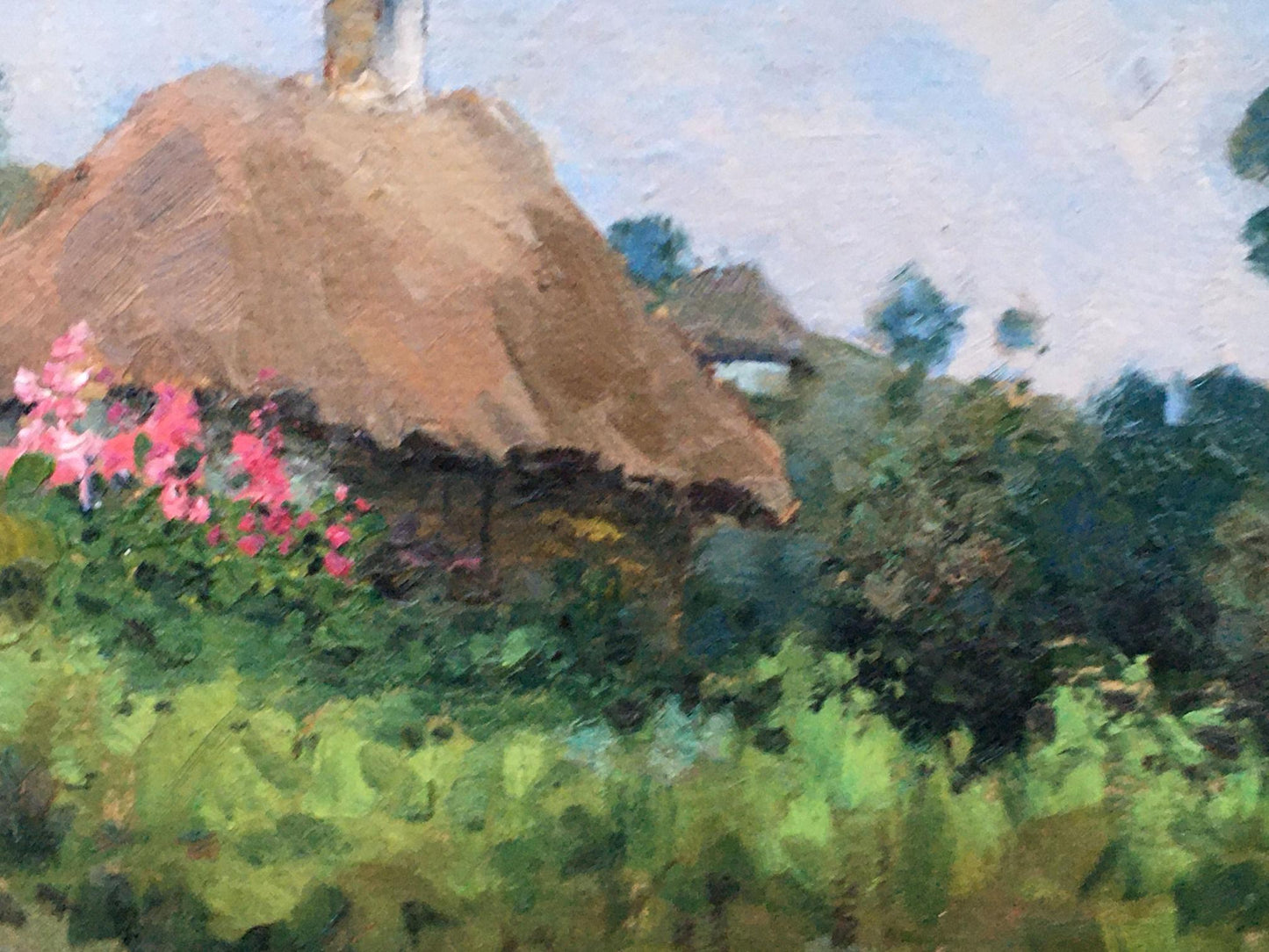 Oil painting Lonely woman's hut Tsyupka Ivan Kirillovich