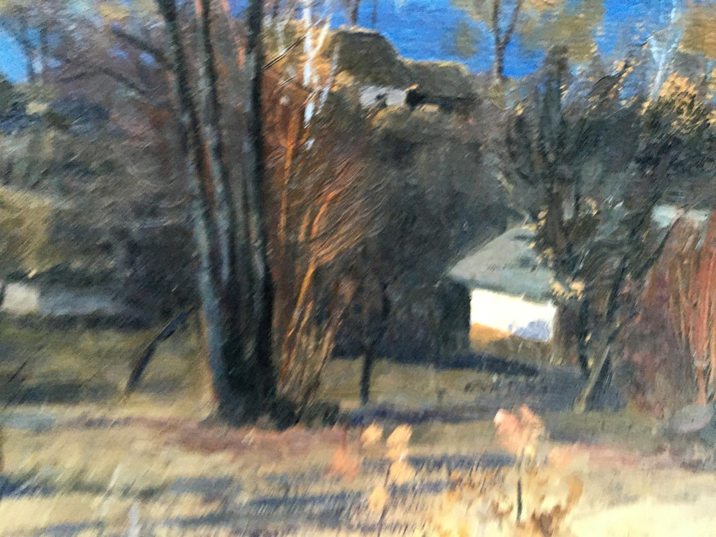 Oil painting Overlooking the village Tsyupka Ivan Kirillovich