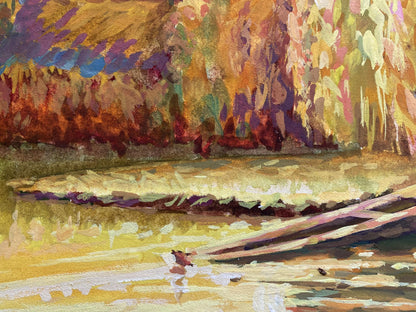 Painting Evening landscape Benfialov