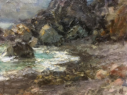 Oil painting Seascape portrayed by Ivan Filippovich Titov