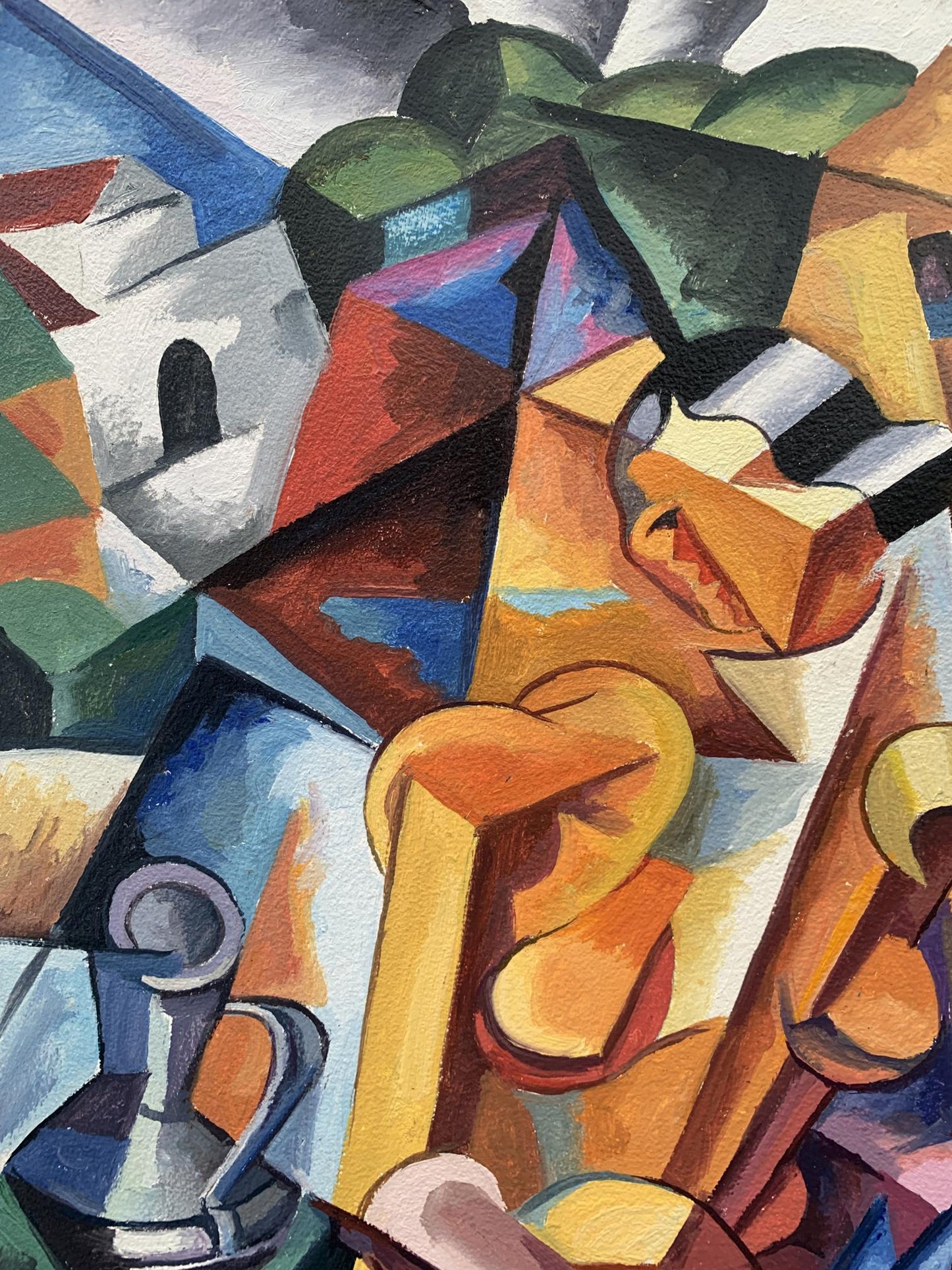 Abstract oil painting Symphony of Musicians Victor Konotopsky