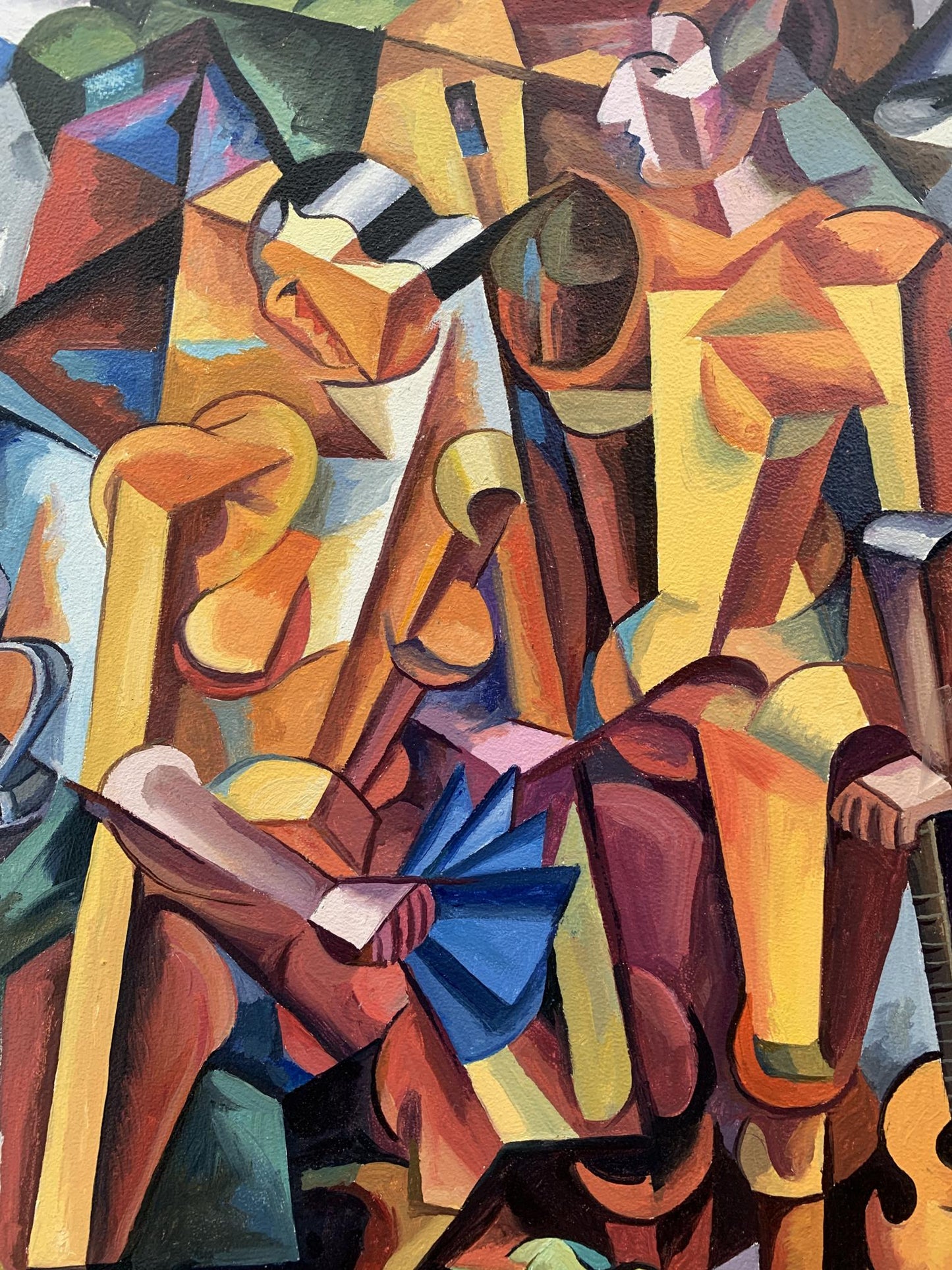 Abstract oil painting Symphony of Musicians Victor Konotopsky