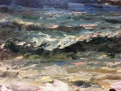Oil painting Impending storm S. Sokolov