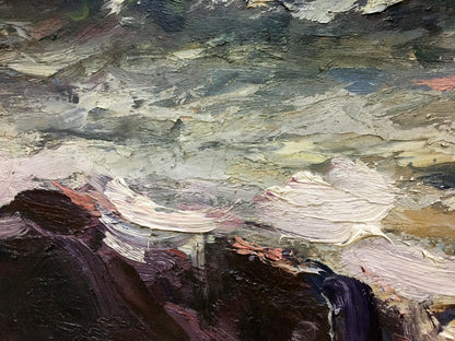Oil painting Impending storm S. Sokolov